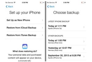 Using an iCloud Backup to Restore Text Messages